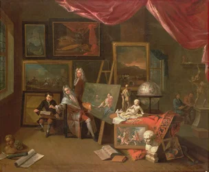 El estudio del artista